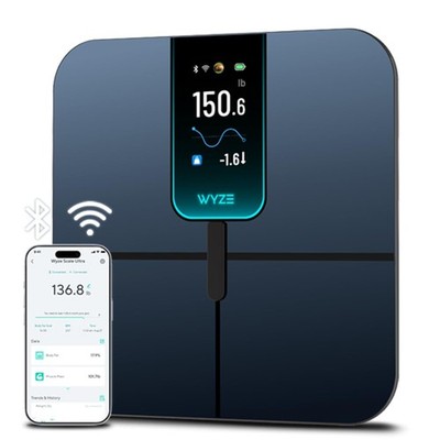 Ultra, Smart Scale with 4.3'' Color Display, Digital Bathroom Scale for Body W...