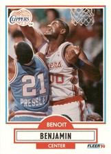 1990-91 Fleer #84b Benoit Benjamin