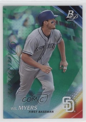 2017 Bowman Platinum Green /99 Wil Myers #94