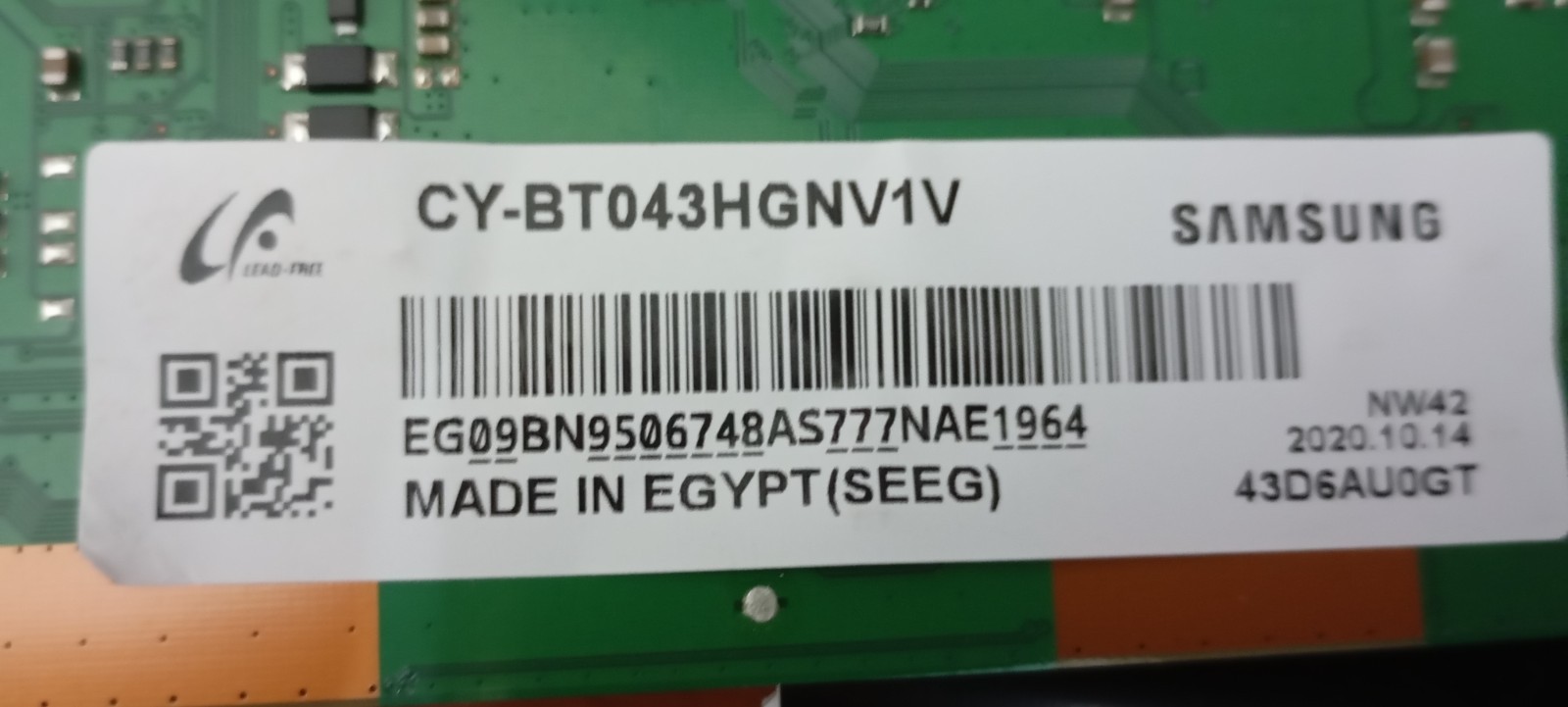 scheda madre per smart tv samsung ue43tu8070uxzt. scheda madre BN41-02756C foto 6