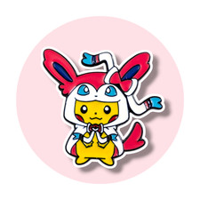 Pokemon Enamel Fantasy Pin: Pikachu in Sylveon Poncho