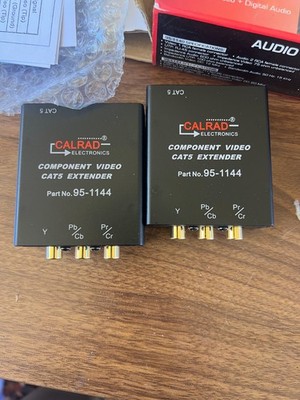 Calrad 95-1144 Component Video Over CAT5 Extender Balun Set HD Support