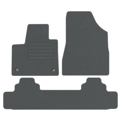 Velours Fußmatten für Mercedes EQT W420 5-Personen ab Bj. 2023 GRAU STD 3-tlg.
