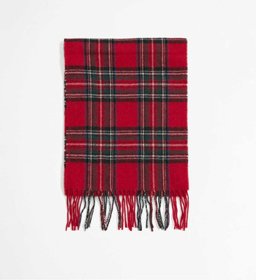 Red Tartan pattern plaid scarf