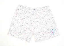 Baseball Lifestyle 101 Splatter Shorts White Multi Mesh with Pockets Adult Large