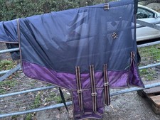 Whitaker Fly Rug 5ft3 Purple and Navy Horse Rug