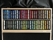 Sennelier Soft Pastel Artist Set Wooden Box 50 Pastels