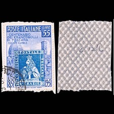 6489 Italy SG780 55L Blue & Ultramarine 1951. Sc#569 Mi827 Used. C£60