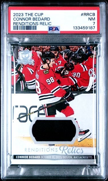2023 UPPER DECK THE CUP RENDITION RELICS #RRCB CONNOR BEDARD b3