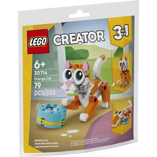 LEGO POLYBAG Creator - Gatto arancione 30714 - Immagine 6