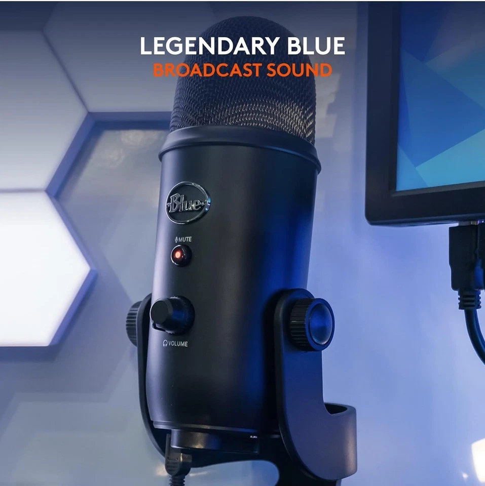 Logitech for Creators Blue Microphones Yeti USB Microphone (Blackout) - Image 2 of 4