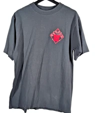 Vintage 90s Red Dog Shirt All Sport Black Adult Sz Large Single Stitch USA Made