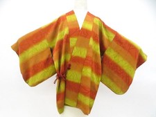 JAPANESE KIMONO MICHIYUKI COAT BROWN 81cm 2 ft 8 in PURE SILK FF1113