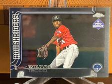 Emiliano Teodo, Texas Rangers #14 Overall Prospect - 2025 Topps Pro Debut…Chrome