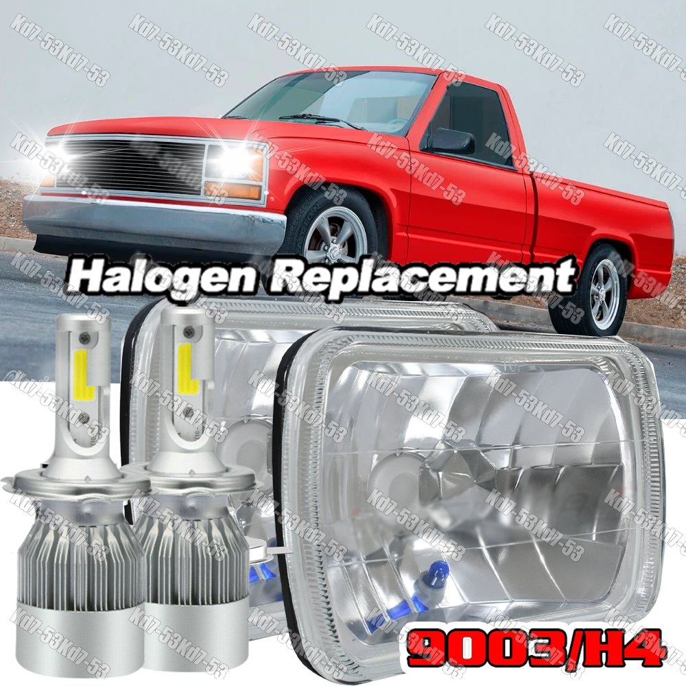 2x 7x6 5x7''LED Headlights HI-Lo For Chevy C1500 C2500 C3500 Suburban pickup