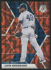 2021 Panini Mosaic Mosaic Reactive Red #159 Luis Severino New York Yankees TW181