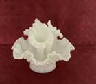 Vintage Fenton milk Glass 1948 Diamond Lace 4 Piece Epergne