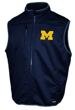 Michigan Wolverines Franchise Club Softshell Vest - Blue