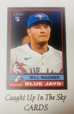 2025 Topps Heritage Will Wagner RC Black Border SSP Blue Jays Hobby Only PR/50