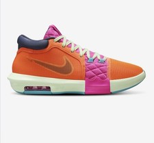 Men Nike LeBron Witness VIII Basketball Shoes Blue/Orange/Fushia FB2239-800