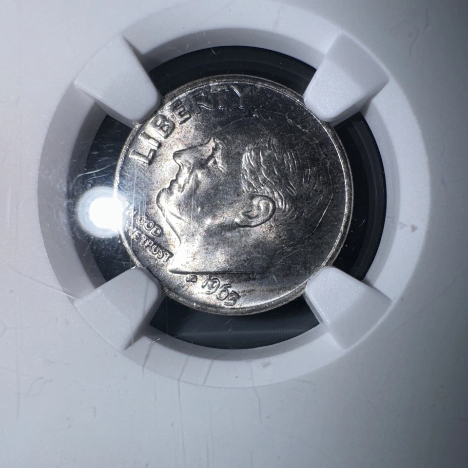 1963 P 10C ⚡️SILVER⚡️ROOSEVELT DIME NGC MS66 #556 - Image 2 of 4