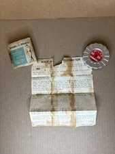 Vintage Walk-A-Matic Pedometer in Original Box w/ Instructions 1969 Stain on Box