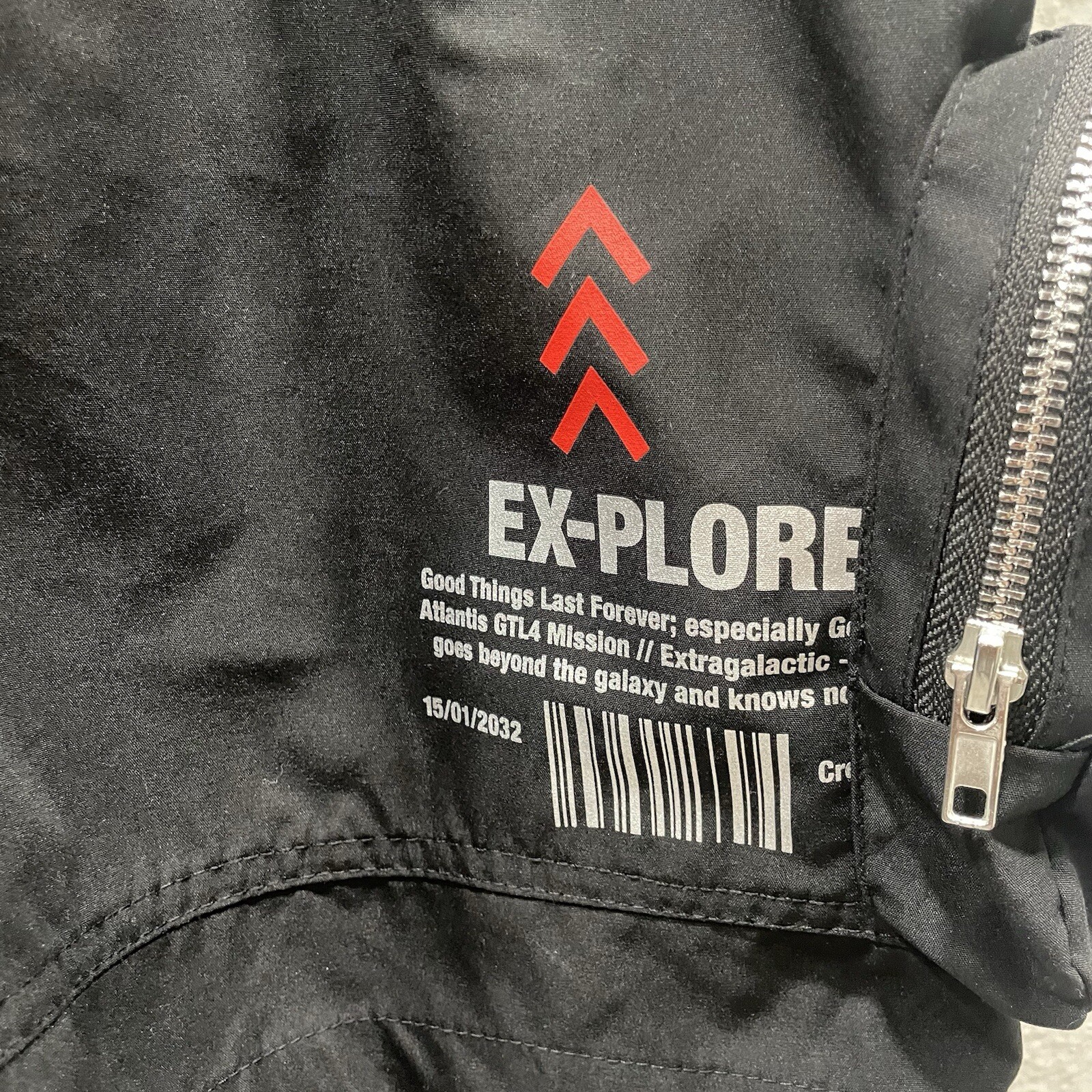 Good Things Last 4Ever Black Drawstring Cargo Sho… - image 7