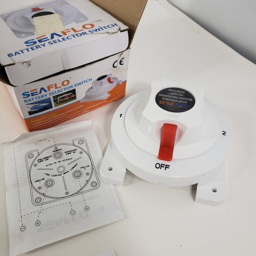 Seaflo 3 Position Battery Selector Switch Boat Marine RV's P# SFCBS1-175-402 NOS - Bild 5 von 7