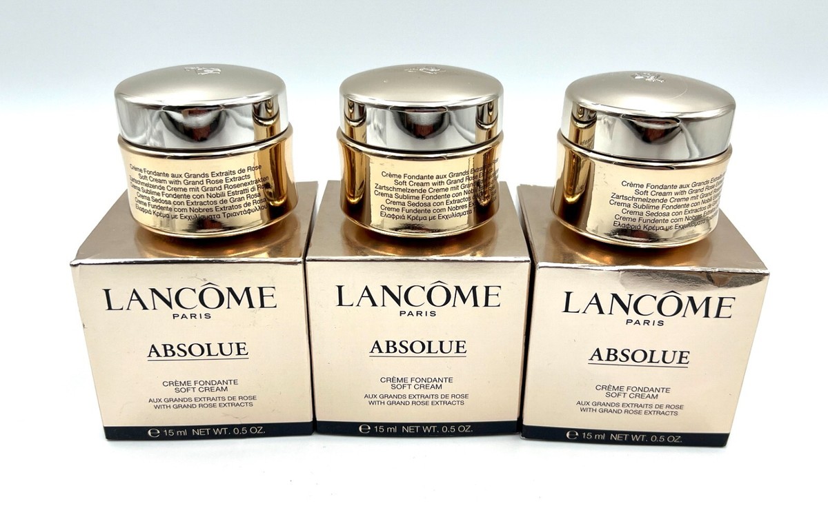 Lot of 3: Lancome Absolue Revitalizing Soft Cream 15ml*3=45ml/ 1.5
