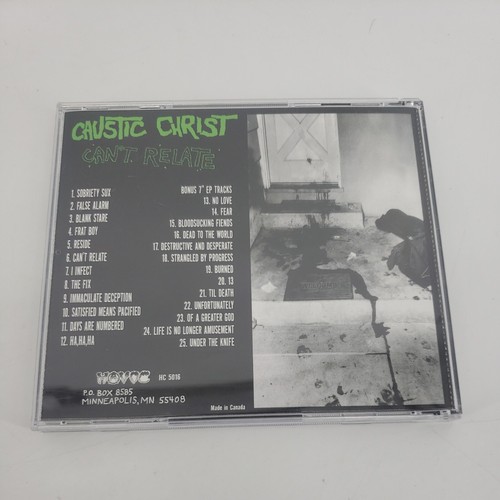 CAUSTIC CHRIST Can't Relate CD Havoc Records - Imagen 3 de 5