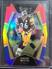2021 Panini Select Premier Level Red Blue Prizm Die-Cut Jerome Bettis Card # 137
