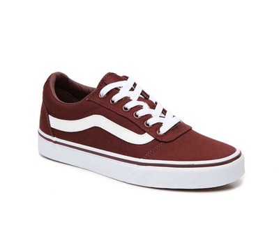 burgundy vans old skool womens