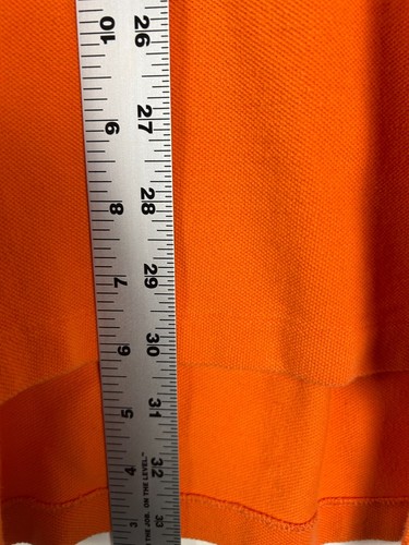Polo Ralph Lauren Men's Shirt Extra Large XL Orange Collard Pony 3 Button - Picture 6 of 8