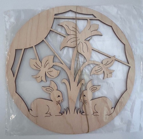 Osteranhänger Laubsägearbeit Hasen Frühling Fenster Fa. Günther Erzgebirge - Foto 2 di 4