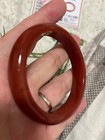 57gCERTIFIED NEW58mmHIGHEND*RARE*GORGEOUS CARNELIAN JADE稀有天然玛瑙红玉 BANGLE BRACELET — photo 4