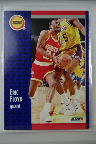 1991-92 Fleer #74 Eric Floyd Houston Rockets NMT-MT - Bild 1 von 2
