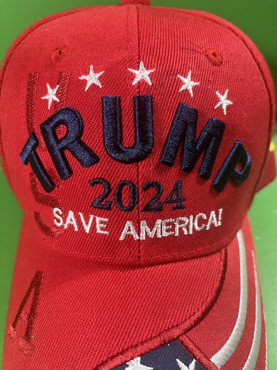 Donald Trump 2024 "Take America Back" Embroidered Red Baseball Cap - Keep America Great Campaign Hat