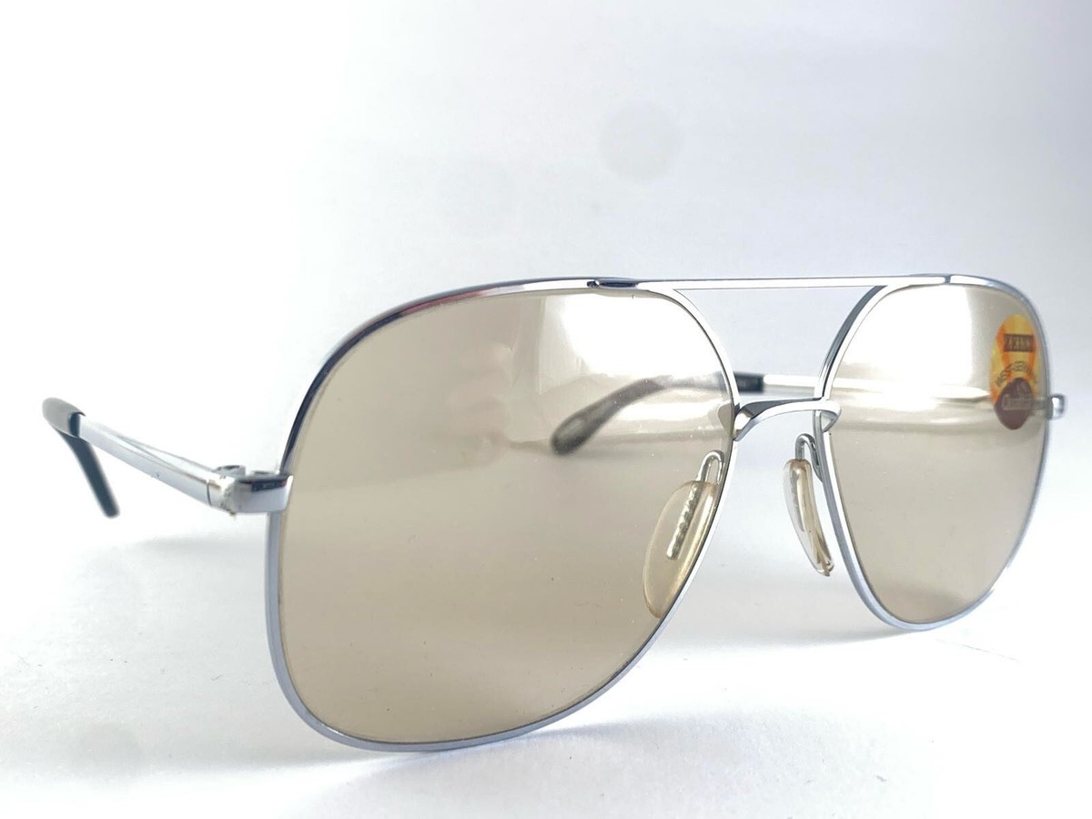 VINTAGE METZLER ZEISS UMBRAL 9063 OVERSIZED SILVER WEST GERMANY