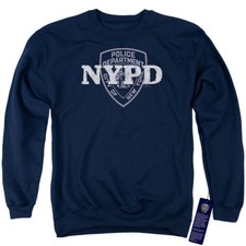 NYPD Sweatshirt New York Police Dept Logo Navy Blue Pullover