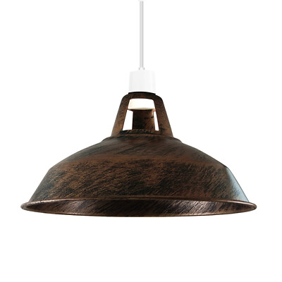 Metal Hanging Lamp Shade Pendant Light Shade for Kitchen Modern Easy Fit E26