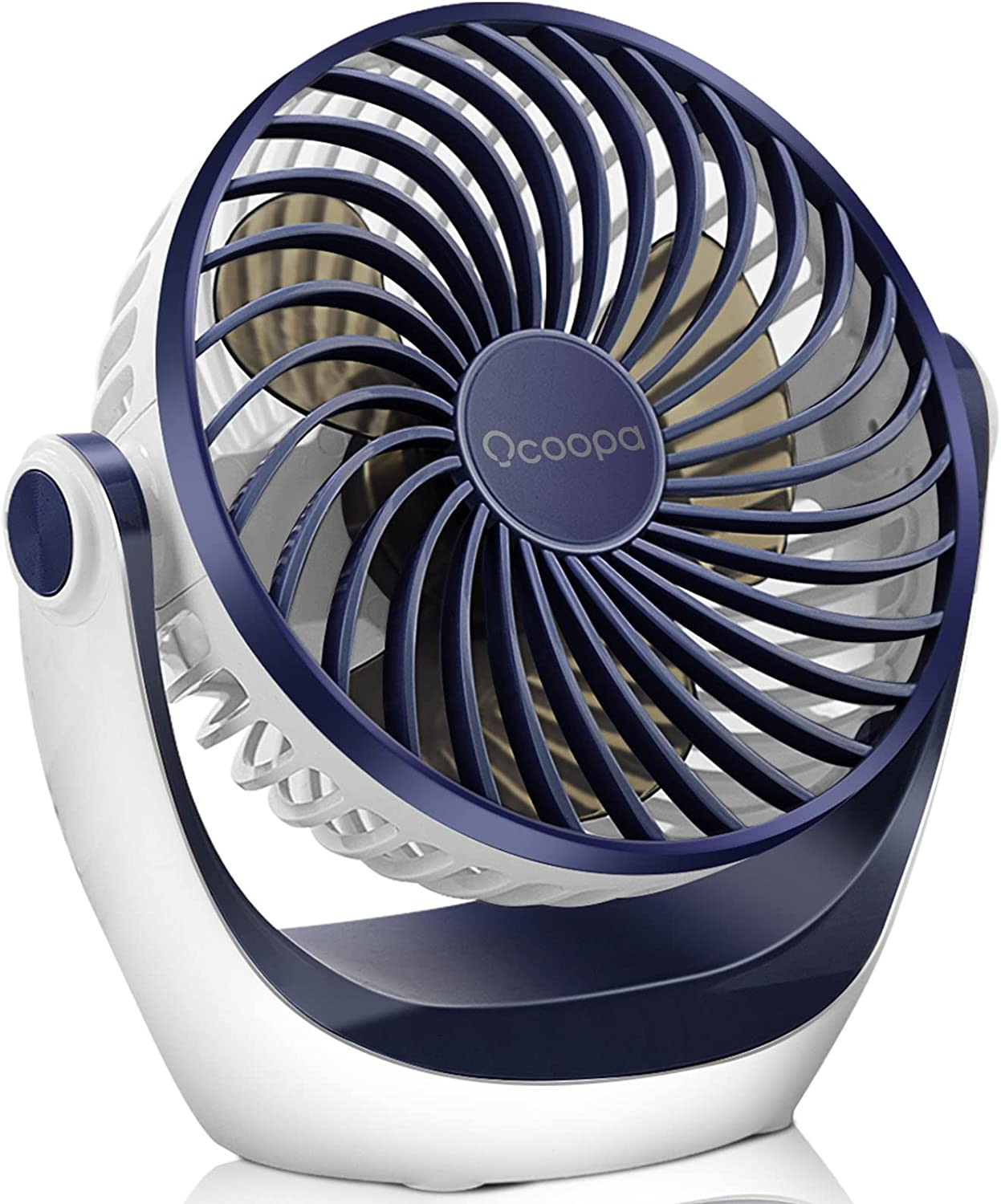 OCOOPA USB Desk Fan, Portable Silent Fan, Powerful Mini Fan, 3 Speed Small Table