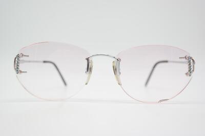 Vintage Brille Flair  JET SET 4 Silber Randlos Brillengestell eyeglasses