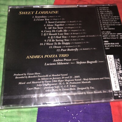 ANDREA POZZA TRIO / SWEET LORRAINE レコード Andrea pozza trio sweet lorraine VENUS JAPAN IMPORT CD w OBI | eBay