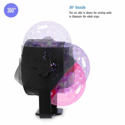 2 Pack RGB Party Disco Lights Ball Sound Activated Strobe Led DJ Bulb Dance Lamp - Picture 8 of 11