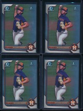 Lot of (4) MICHAEL KNORR 1st 2022 Bowman Chrome Draft ASTROS Rookie Card RC