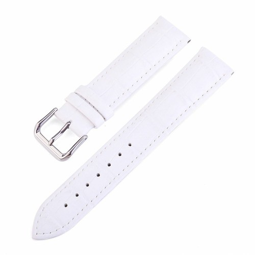 10mm-24mm Genuine Leather Leather Metal Buckle Replace Watch Strap Colorful Band - Picture 17 of 18