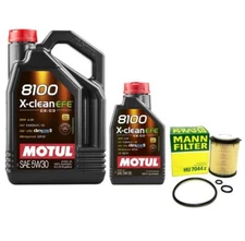 6L Motul 8100 X-CLEAN EFE 5W30 Mann Filter Motor Oil Change Kit W177 A220 Turbo