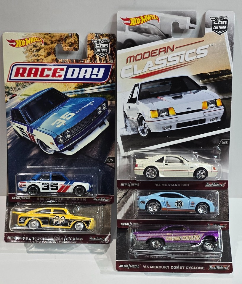 1/64 Scale Diecast Cars Hot Wheels Car Culture Premium BOX SET OF 5