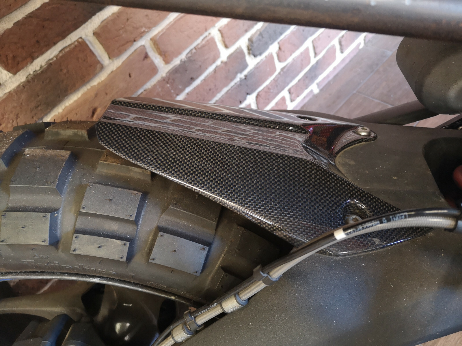 Lèche-roue carbone Triumph Daytona 2014 garde-boue arrière moto sport 2015 2016 plain