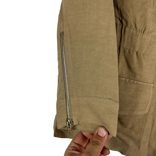 Tommy Hilfiger Womens Tan Military Style Jacket - Size 14W - Picture 6 of 7